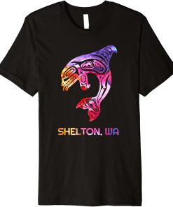 Tribal Shelton WA Orca Killer Whale Native American Premium T-Shirt