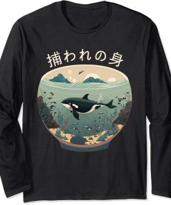 Orca End Captivity Free The Orcas Marine Protection Activist Long Sleeve T-Shirt