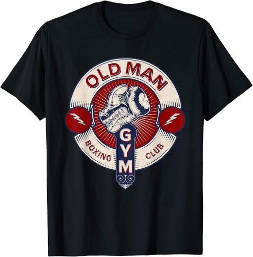 Funny MMA Old Man Boxing Club Combat Sports Apparel T-Shirt