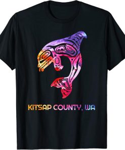 Tribal Kitsap County WA Orca Killer Whale Native American T-Shirt